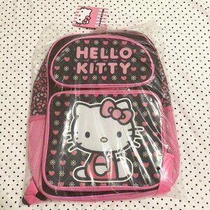Hello Kitty pink and black backpack, super cute